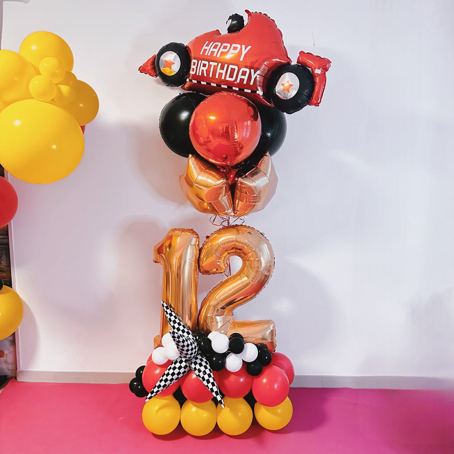 Ballon en forme de voiture de course F1