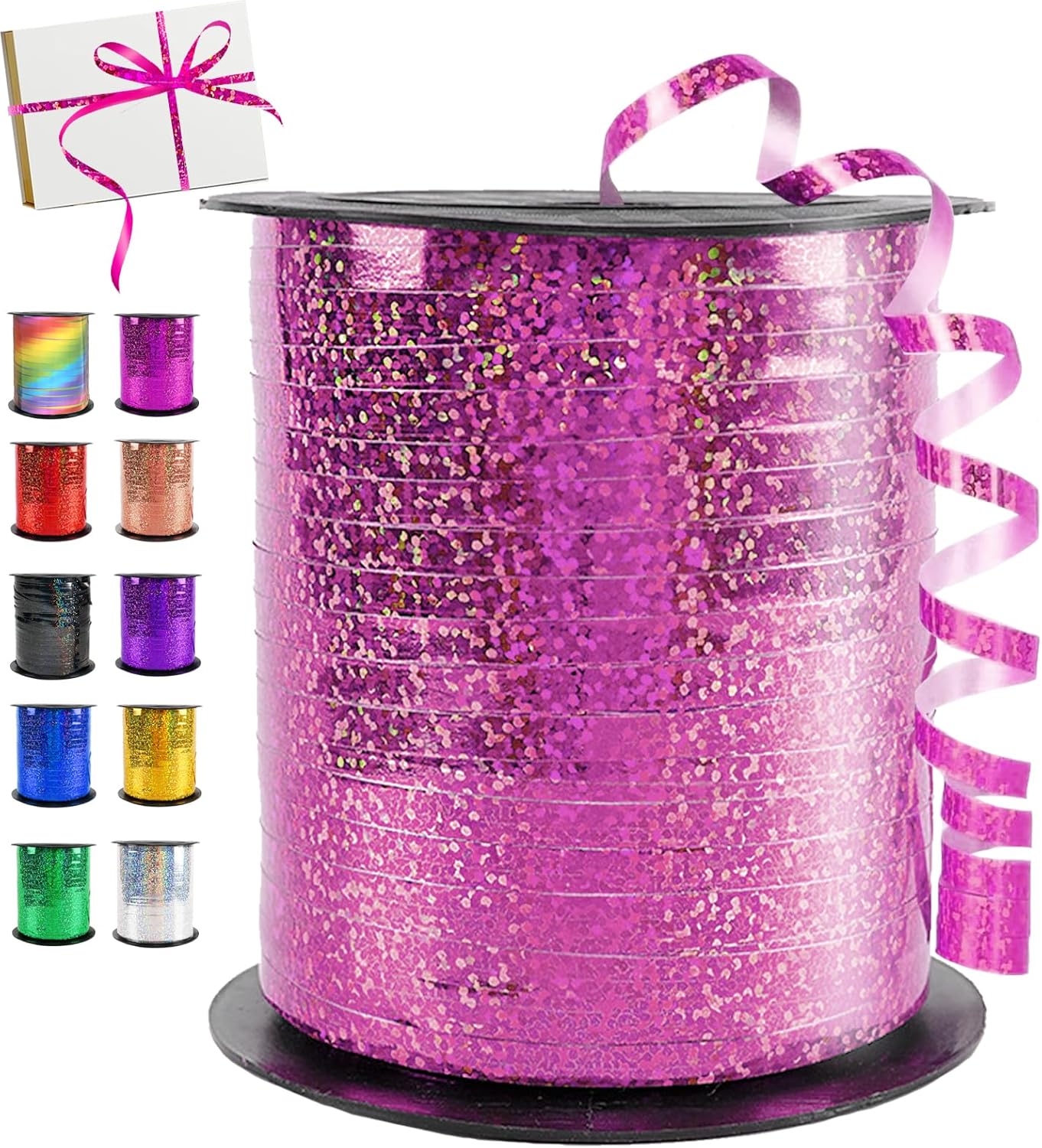 RUBAN DÉCORATIF MULTI-USAGES ROSE MÉTALIQUE BRILLIANT