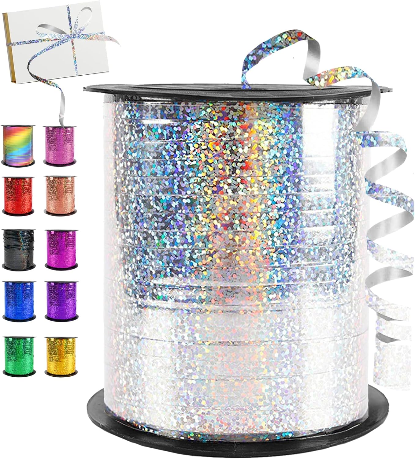 RUBAN DÉCORATIF MULTI-USAGES ARGENT MÉTALIQUE BRILLIANT