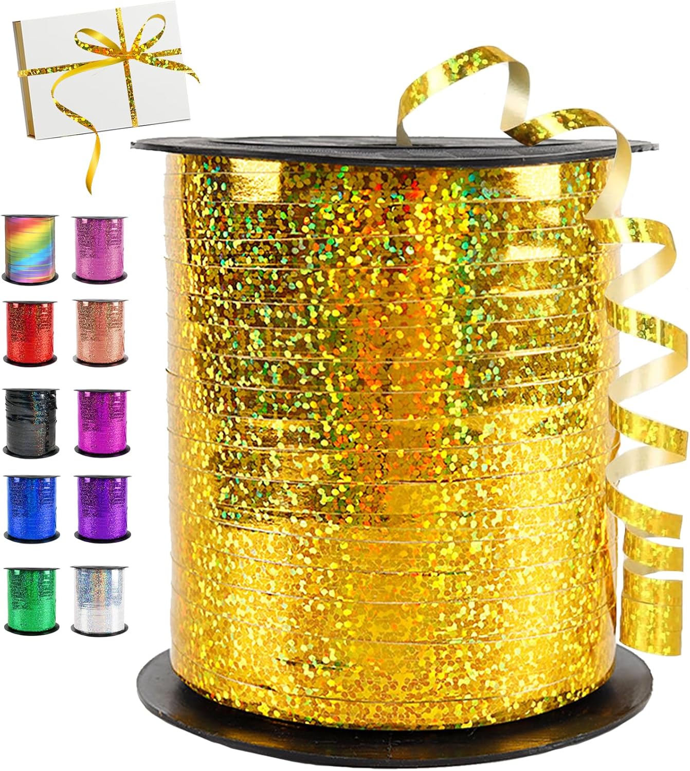 RUBAN DÉCORATIF MULTI-USAGES OR MÉTALIQUE BRILLIANT