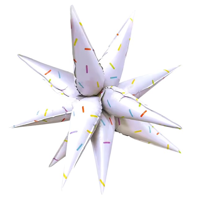 BALLON GÉANT EN FORME D'ÉTOILE ROSE ICE CRAM DREAM