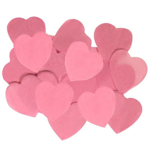 CONFETTI EN FORME DE COEUR ROSE