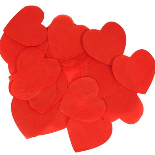 CONFETTI EN FORME DE COEUR ROUGE