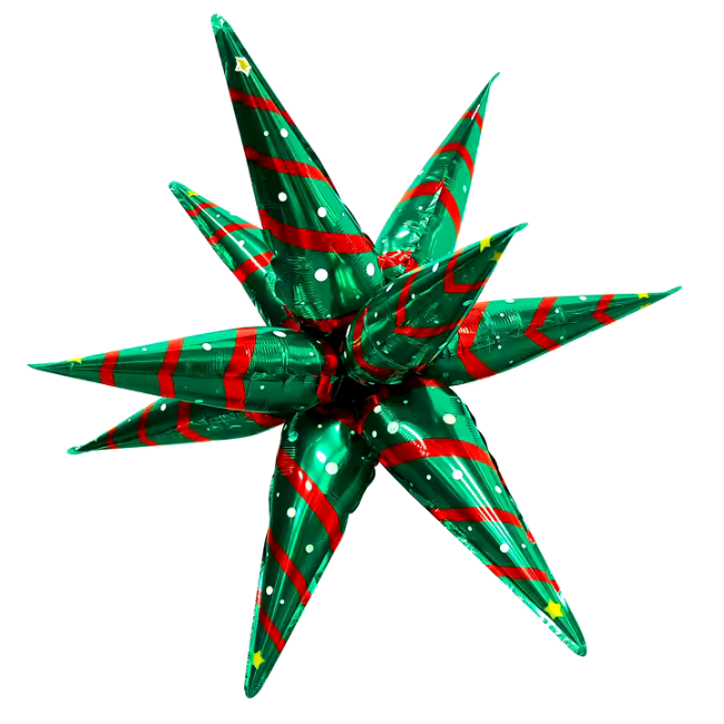 BALLON GÉANT EN FORME D'ÉTOILE DE NOËL
