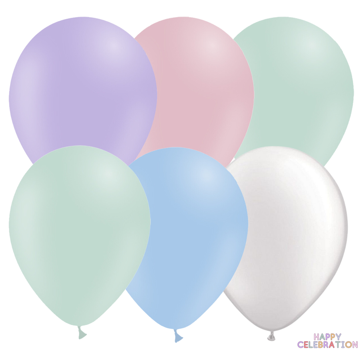 MIX DE BALLONS EN LATEX THÈME SIRÈNE (LOT DE 12)