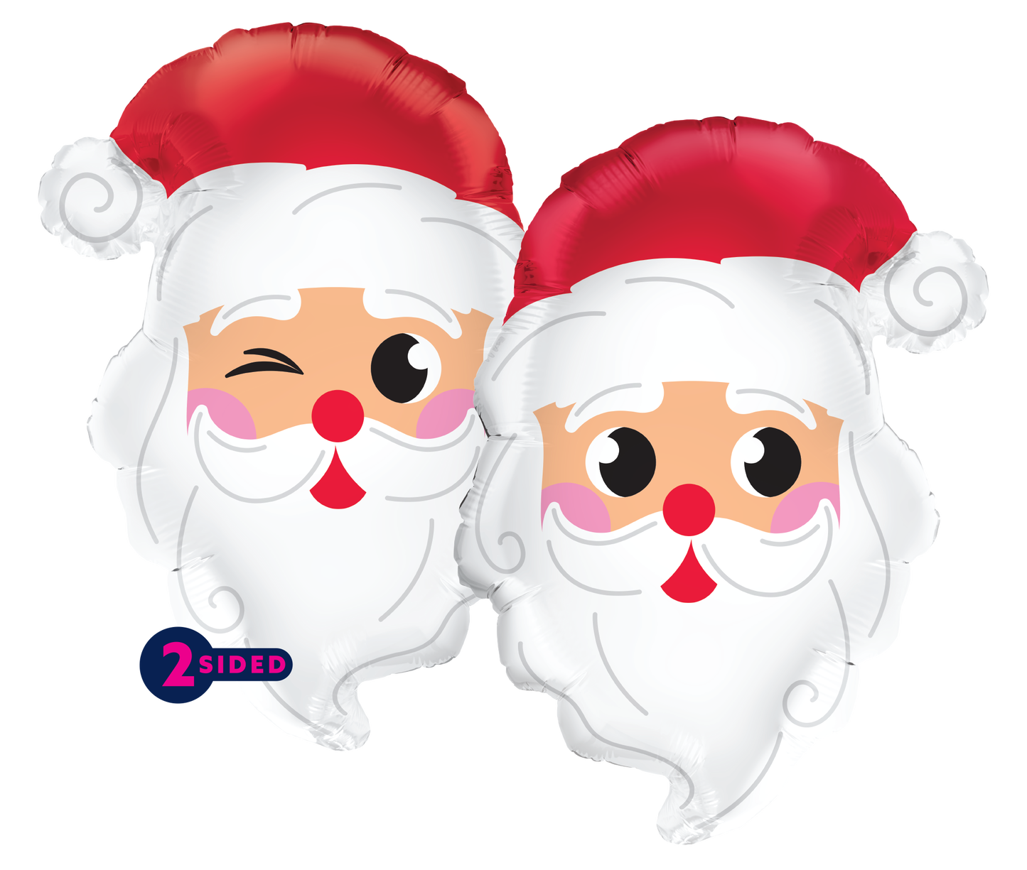 BALLON ALUMINIUM TÊTE DU PÈRE NOËL