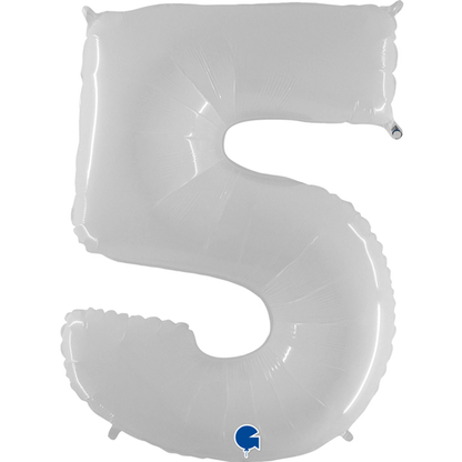 BALLON CHIFFRE BLANC 40(101cm)