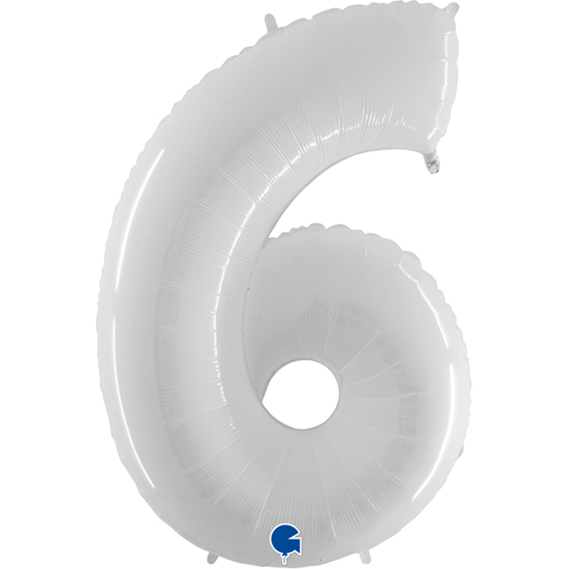 BALLON CHIFFRE BLANC 40(101cm)