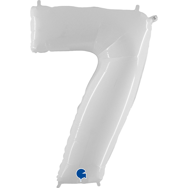 BALLON CHIFFRE BLANC 40(101cm)