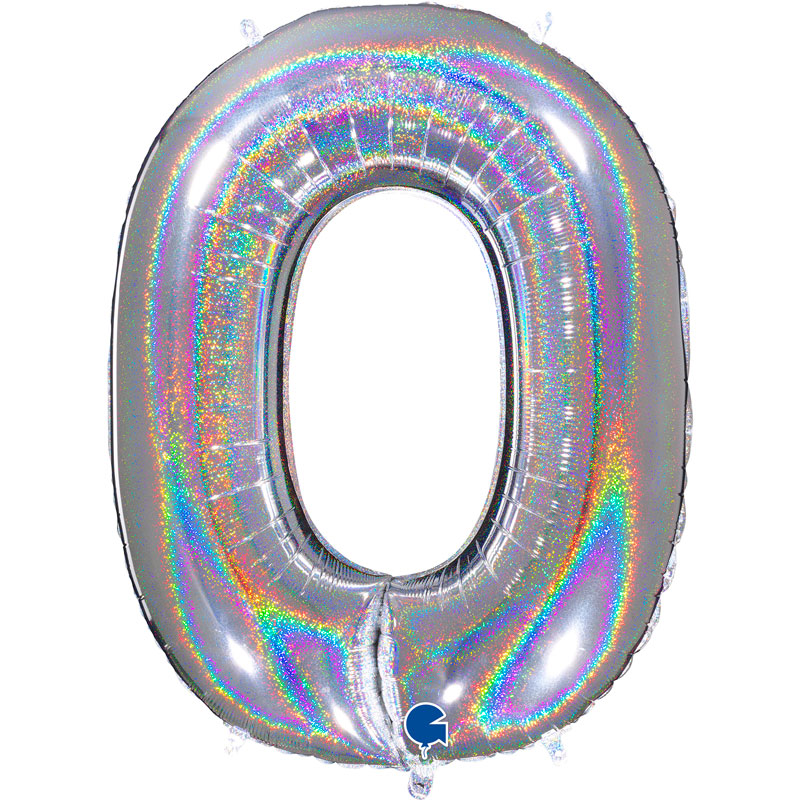 CHIFFRE HOLOGRAPHIQUE ARGENT 40″(101cm)