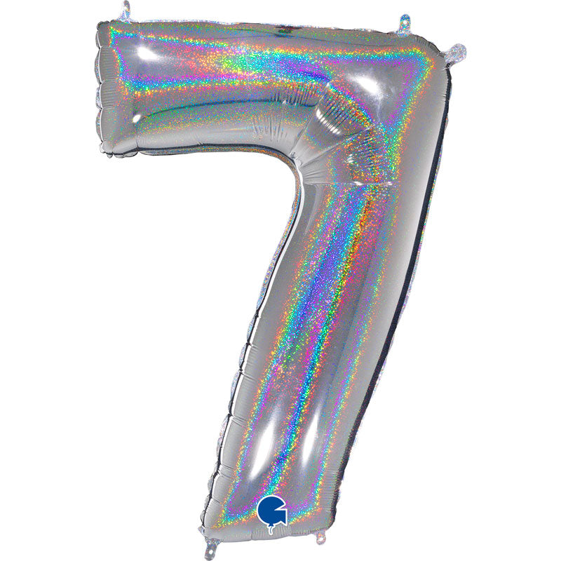 CHIFFRE HOLOGRAPHIQUE ARGENT 40″(101cm)