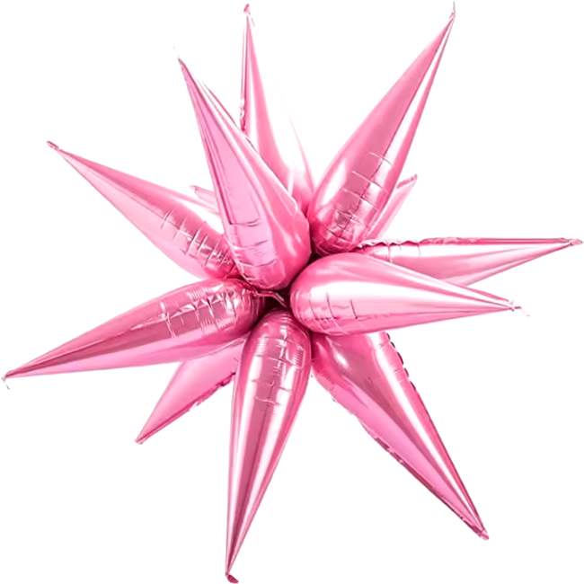 BALLON GÉANT EN FORME D'ÉTOILE ROSE